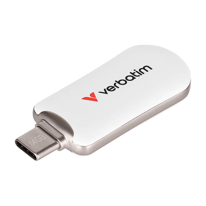 Verbatim Plectra USB-C Flash Drive White 64GB ID 84846 на супер цена