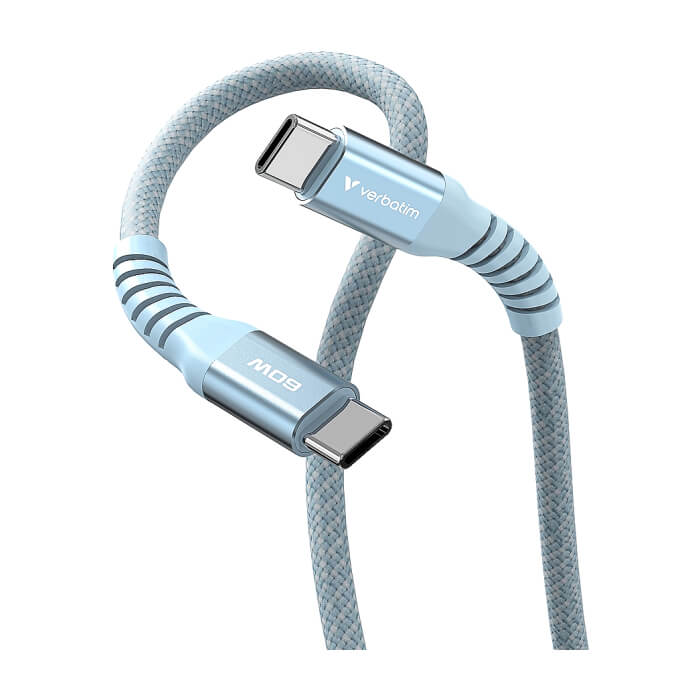 Verbatim Sync & Charge USB-C to USB-C 100W Magnetic 120 cm - Blue ID 84961 (тъмнейл - 4)