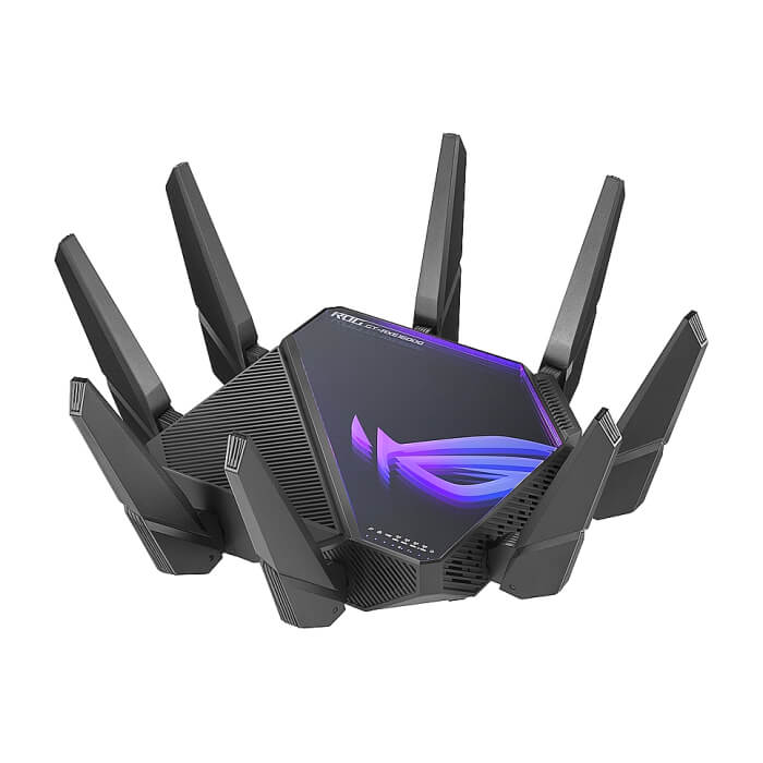 Asus Gaming Wireless Router, ROG Rapture GT-AXE16000, AXE16000, Quad-Band, Quad-Core 2.0GHz CPU, 256MB/2GB Flash/RAM, 10G dual-port, AiProtection Pro, Adaptive QoS, VPN Fusion, IPT (тъмнейл - 5)