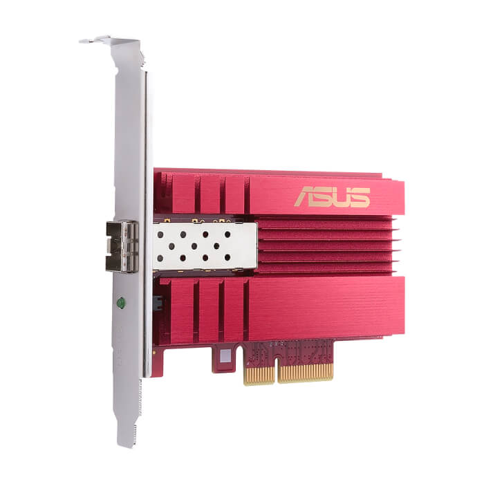 Asus PCIe Adapter, XG-C100F, 10GBase-T PCIe SPF+ port for Optical Fiber Transmission and DAC cable, Built-in QoS technology на супер цена