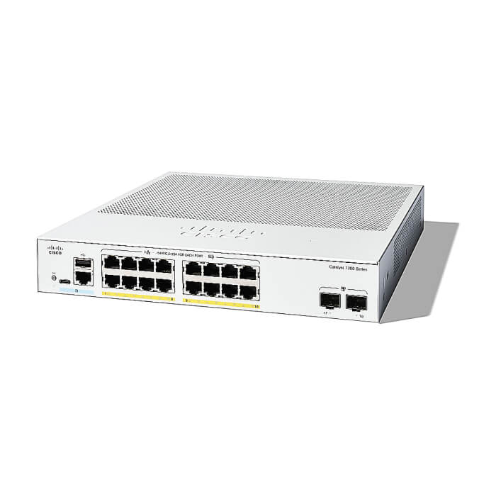 Cisco Catalyst 1300 16-port GE, Full PoE, 2x1G SFP (тъмнейл - 2)