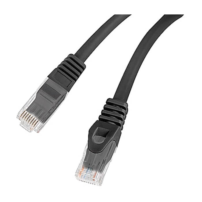 Lanberg patchcord CAT.6 utp lszh cu 10m black fluke passed ID 87016 (тъмнейл - 2)