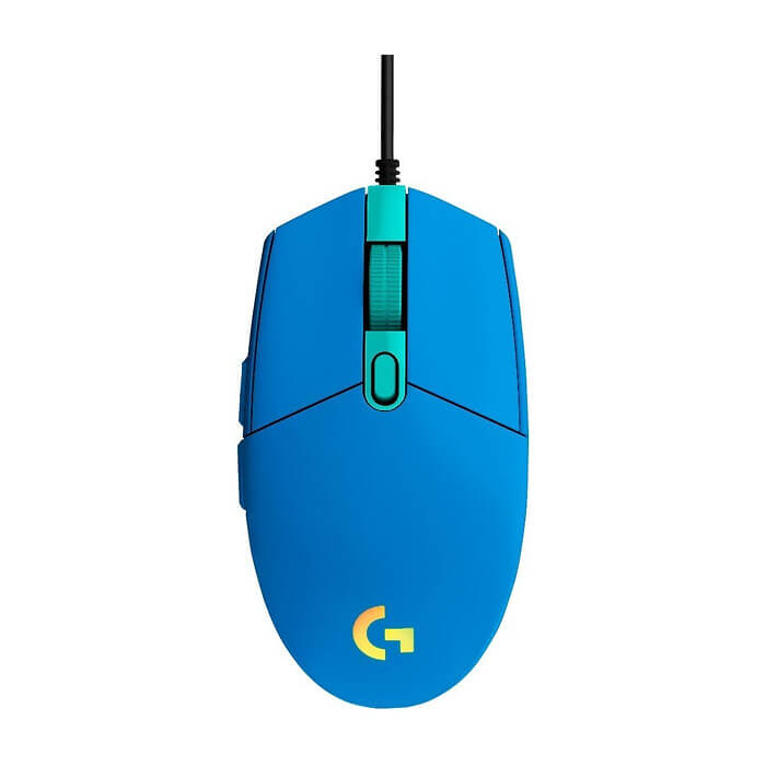 Logitech G102 Mouse, Lightsync RGB, 8000 DPI, 6 Programmable Buttons, Blue