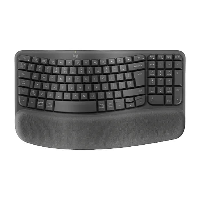 Logitech Wave Keys for Business, Graphite на супер цена