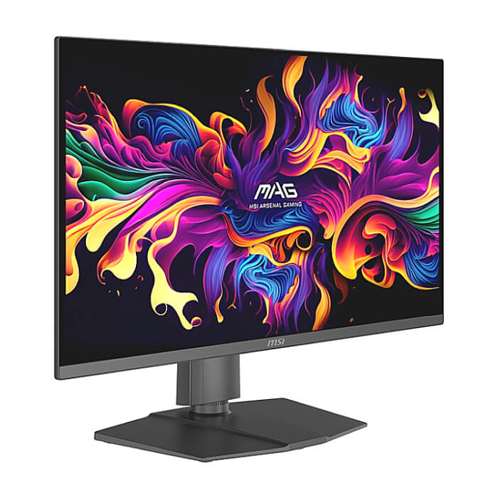 MSI MAG 271QP QD-OLED X24, 26.5", 240Hz, 0.03ms, 2560x1440 (WQHD), Oled Care 2.0, 16:9, Flat, Adaptive-Sync, HDR True Black 400, 99% DCI-P3, AR, FW Update, 450 nits, DCR 150M:1, DP(1.4a) HBR3, 2xHDMI 2.1, Pivot, Heigh Adj., VESA, Black, 8kg ID 89359 (тъмнейл - 3)