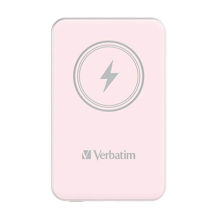Verbatim MCP-5PK Power Pack 5000 mAh with UBS-C® PD 20W / Magnetic Wireless Charging 15W Pink ID 75116 на супер цена от GT Computers Verbatim MCP-5PK Power Pack 5000 mAh with UBS-C® PD 20W / Magnetic Wireless Charging 15W Pink ID 75116 на супер цена