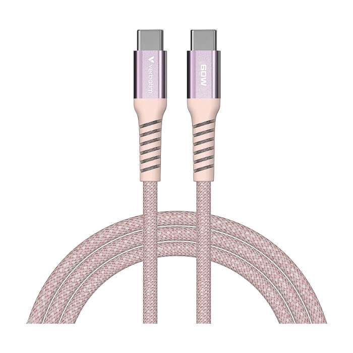 Verbatim Sync & Charge USB-C to USB-C 100W Magnetic 120 cm - Pink ID 84960 (тъмнейл - 2)