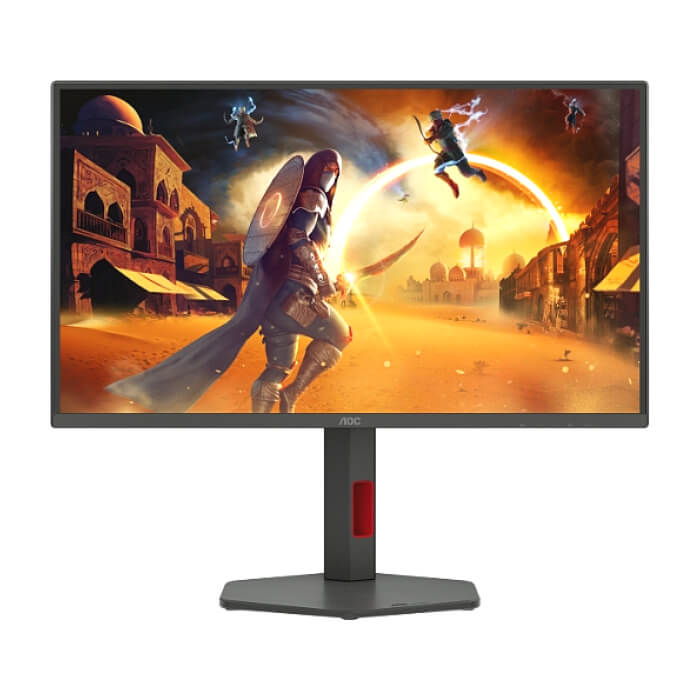 AOC Q25G4SR, 24.5" IPS WLED, 2560x1440@300Hz, 1ms GtG, 0.3ms MPRT, 400cd m/2, 1000:1, 80M:1, Adaptive Sync, FlickerFree, Low Blue Light, 2Wx2, Tilt, Height Adjust, Pivot, Swivel, 2xHDMI, DP ID 89873 (тъмнейл - 2)
