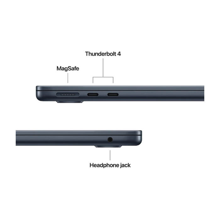 Apple MacBook Air 13.6: Apple M5 chip with 10-core CPU and 10-core GPU, 24GB, 1TB SSD - Midnight ID 96759 (тъмнейл - 4)