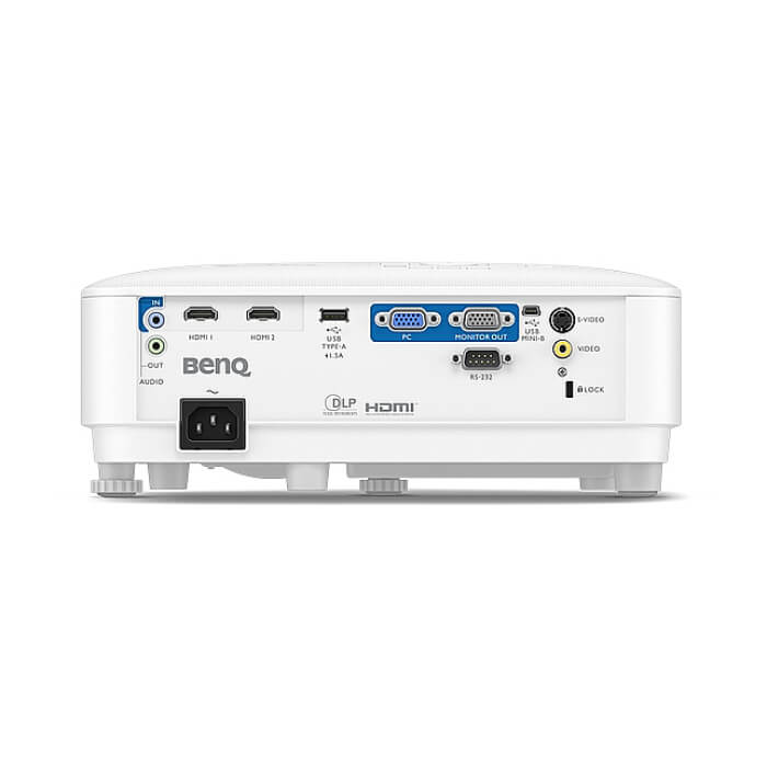 BenQ MW560, DLP, WXGA (1280x800), 20,000:1, 4000 ANSI Lumens, 1.1X, Auto Vertical Keystone, Anti-Dust Sensor, HDMI x2, VGA, VGA out, S-video, RCA, USB-A 5V/1.5A, 10W speaker, 3D, up to 15,000 hrs lamp life, Glass Lenses, QCast ready, 2.3kg, White ID 65838 (тъмнейл - 4)