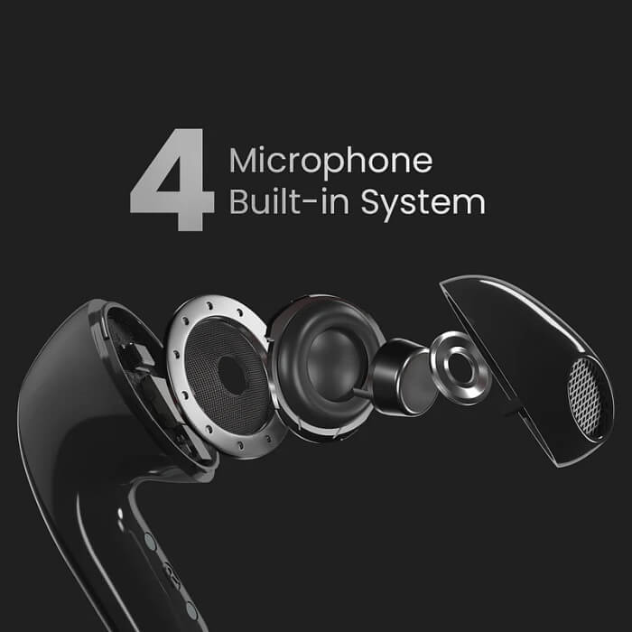 HiFuture ChromeBuds Green, Metallic Charge Case, 4 MICS ENC, Wireless 5.4, Up to 6 Hours Battery Life by one charge, IPX5, Ultra Bass, Up to 30 Hours Battery Life Combined ID 94728 (тъмнейл - 3)
