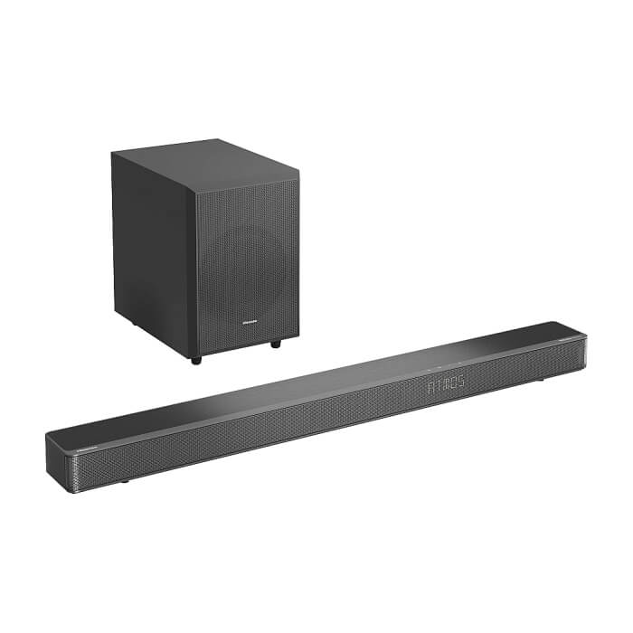 Hisense AX3125H 3.1.2Ch Sound Bar with Wireless Subwoofer, 440W, Dolby Atmos, Bluetooth 5.3, 4K HDMI Pass Through, DTS:X, HDMI/AUX/ARC/Optical/USB, 7 EQ Modes (тъмнейл - 3)