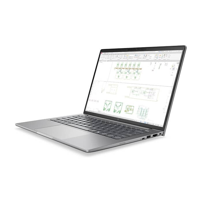 HP ZBook 8 G2i AI 14" Meteor Silver, Ultra 7 356H(up to 4.7Ghz/18MB/16C), 14" AG WUXGA 400nits, 24GB 5600Mhz 1DIMM, 1TB PCIe SSD, WiFi7+BT6, FPR, Smart Card Reader, Nvidi ID 99174 (тъмнейл - 4)