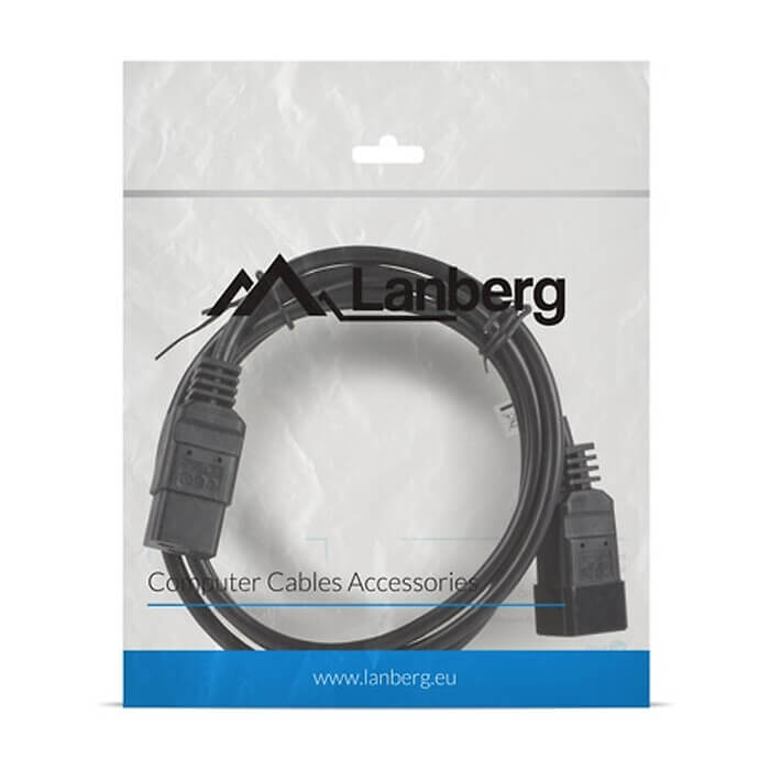 Кабел - Lanberg EXTESION CABLE IEC 320 C19 / C20 1.8m VDE, black ID 72490 (тъмнейл - 4)