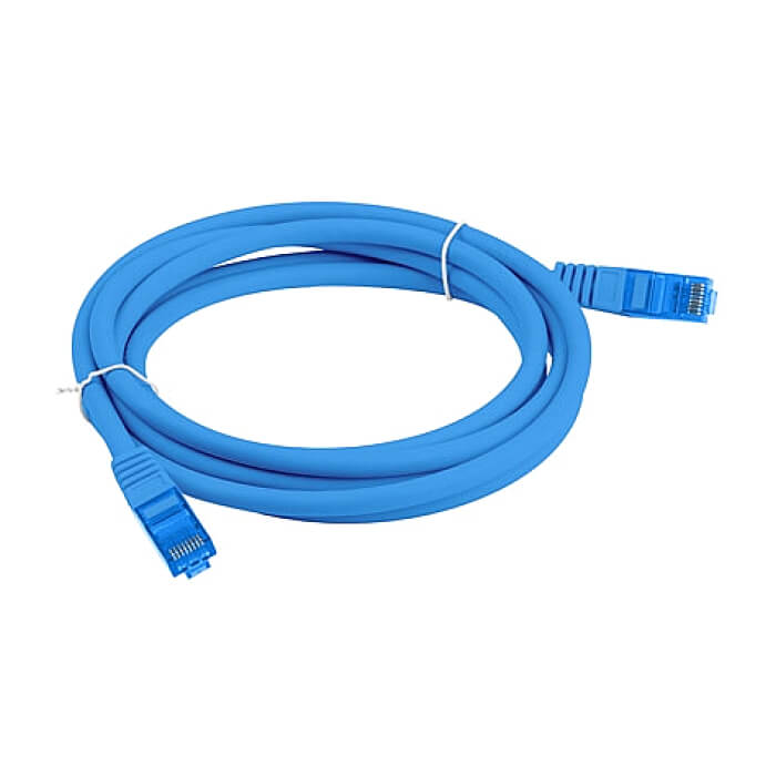 Кабел - Lanberg patch cord CAT.6A FTP LSZH CCA 3m Fluke Passed, blue ID 72340 (тъмнейл - 3)