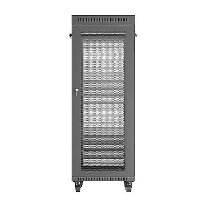 Lanberg rack cabinet 19" free-standing 32U/600X800 (FLAT PACK) with mesh door LCD black ID 87633 на супер цена