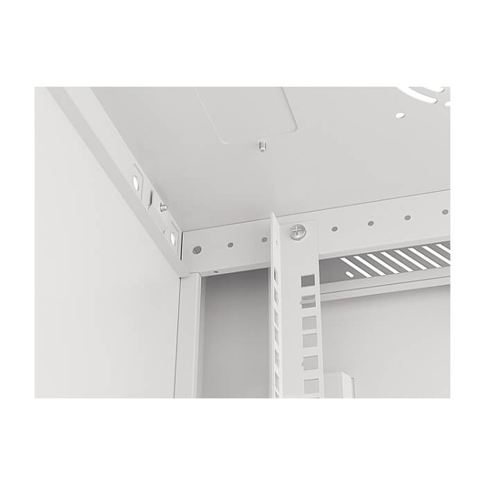 Lanberg rack cabinet 19" wall-mount 12U/600x450 for self-assembly with metal door grey (flat pack) ID 87619 (тъмнейл - 3)