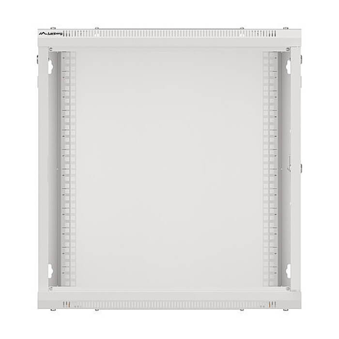 Lanberg rack cabinet 19" wall-mount 12U/600x600 for self-assembly with metal door grey (flat pack) ID 87615 (тъмнейл - 5)