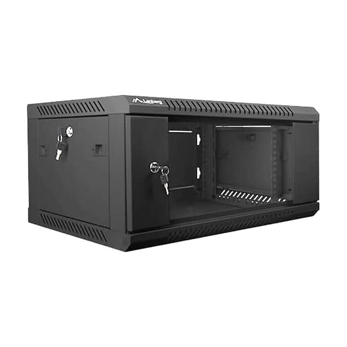 Lanberg rack cabinet 19” wall-mount 4U / 600x450 for self-assembly (flat pack), black ID 71903 (тъмнейл - 3)