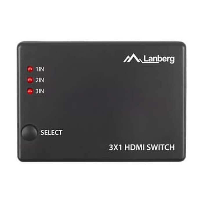 Lanberg Video Switch 3x HDMI + Micro USB port + Remote Controller, black