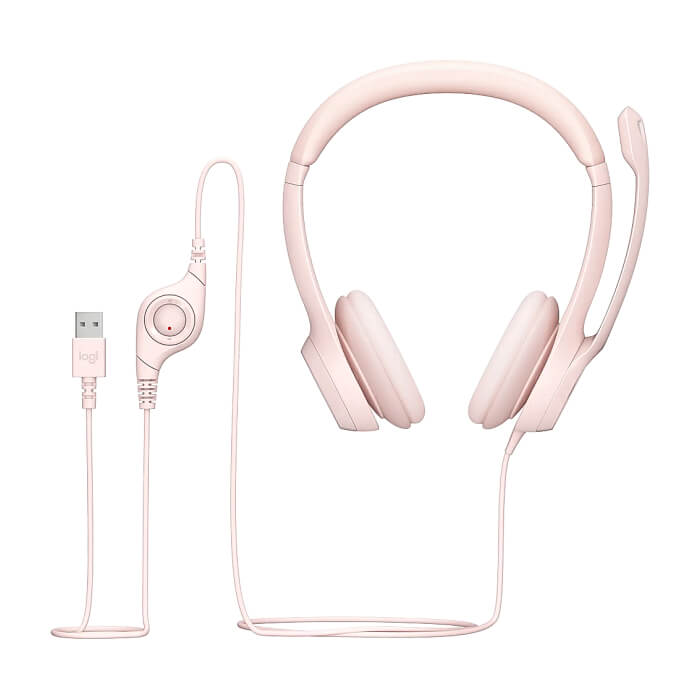 Logitech H390 USB Computer Headset - ROSE - USB - N/A - EMEA-914 ID 66435 (тъмнейл - 2)