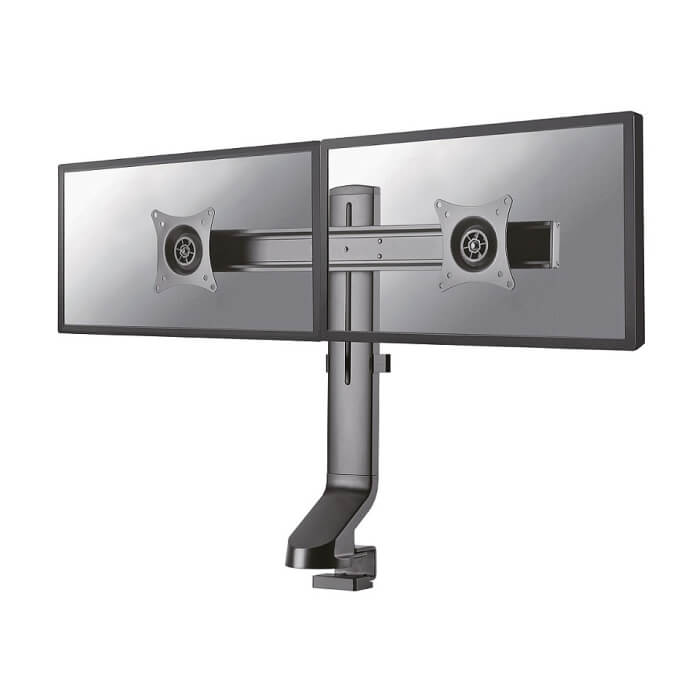 Neomounts by NewStar Flat Screen Desk Mount (clamp/grommet) for 2 Monitor Screens ID 66798 (тъмнейл - 2)