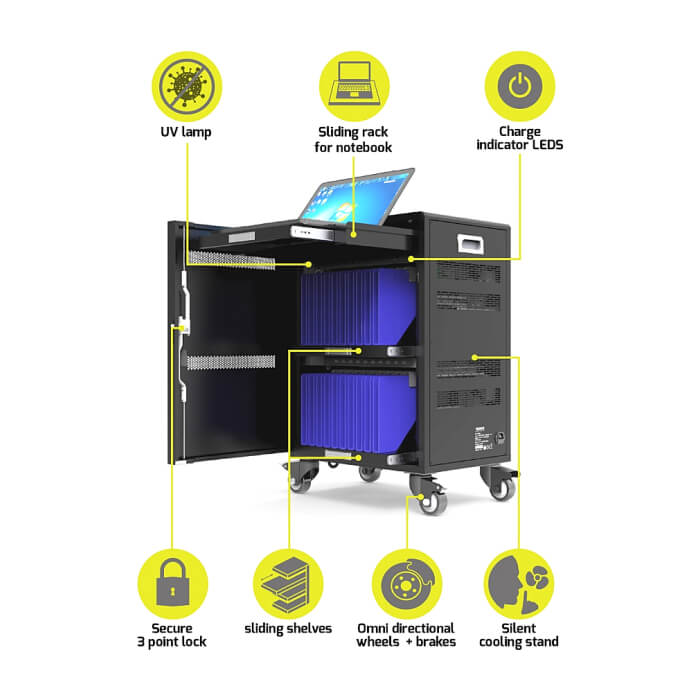 PORT charging cabinet 20 tablet + 1 notebook ID 75267 (тъмнейл - 4)