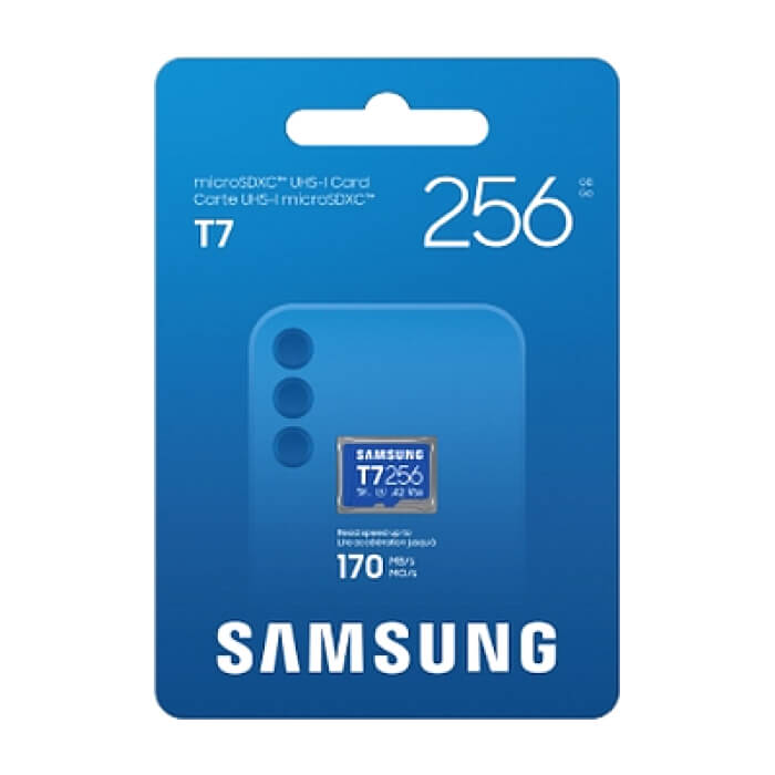 Samsung 256GB micro SD Card T7 UHS-I Transfer Speed up to 170MB/s Class 10 U3 V30 A2 ID 98085 (тъмнейл - 4)