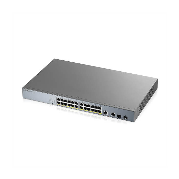 ZyXEL GS1350-26HP, 26 Port managed CCTV PoE switch, long range, 375W (тъмнейл - 2)