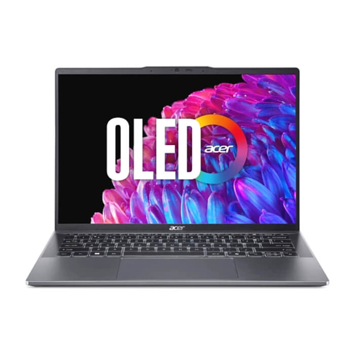 Acer SFG14-63-R1DP, AMD Ryzen 7 8845HS (up to 5.1GHz, 16MB), 14'' CineCrystal OLED WQ2.8K 90Hz (2880 x 1800), AMD Radeon Graphics, 16GB LPDDR5 onboard, 512GB SSD NVMe, 50 ID 97658 на супер цена