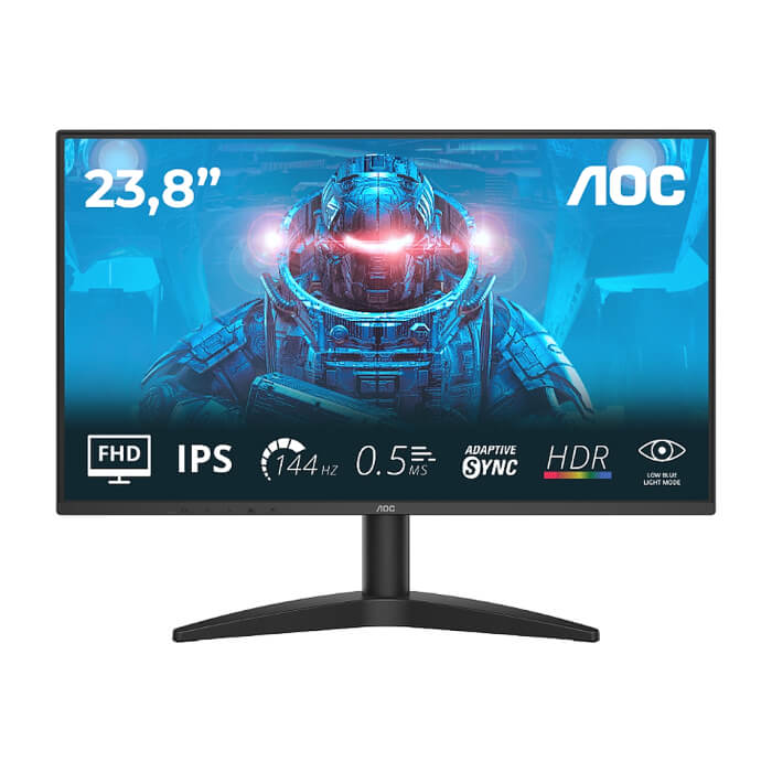 AOC 24B36X, 23.8" IPS WLED, 1920x1080@144Hz, 4ms GtG, 0.5ms MPRT, 300cd m/2, 1500:1, DCR 20M:1, Adaptive Sync, FlickerFree, Low Blue Light, Tilt, HDMI, DP ID 95670 на супер цена