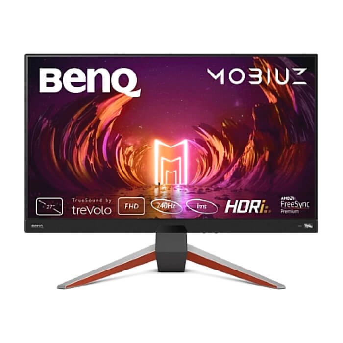 BenQ MOBIUZ EX270M, 27" IPS, 1920x1080 FHD, 1ms GtG, 240Hz, FreeSync Premiun, HDMI2.0x2, DP1.4x1, USB Hub, treVolo 2.1CH Sp.(2.5Wx2, 5W woofer), Tilt (down/up) -5° - 15°, Sw ID 65312