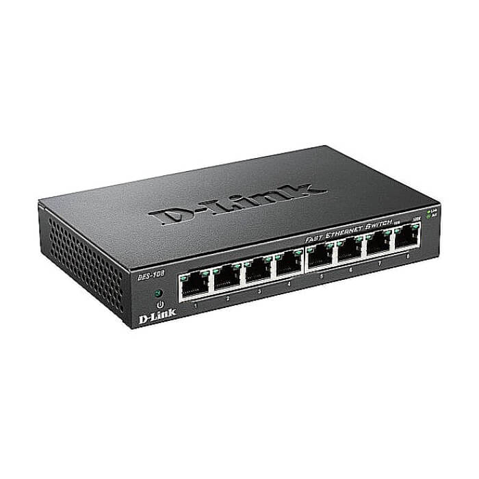 D-Link 8-port 10/100 Desktop Switch (тъмнейл - 2)