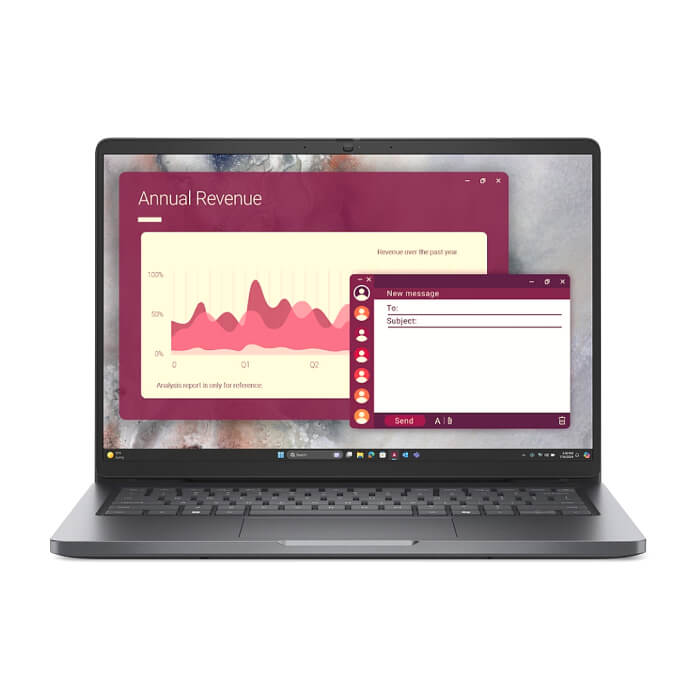 Dell Pro 14 PC14250, Intel Core 5 120U (10 cores, up to 5.0 GHz), 14" FHD+(1920x1200) IPS, 300nits AG, 16 GB: 1 x 16 GB, DDR5, 5200 MT/s, 512 GB SSD, Intel graphics, FHD HDR I ID 94575
