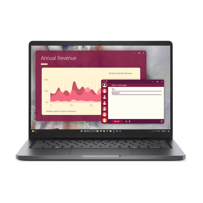 Dell Pro 14 PC14250, Intel Ultra 7 265U vPro (12 TOPS NPU, 12 cores, up to 5.3 GHz), 14" FHD+(1920x1200) 300nits AG, 16 GB: 1x16 GB, DDR5, 5600 MT/s, 512 GB SSD, Intel Graphics, FHD HDR IR Cam and Mic, Wi-Fi 6E, FPR, Backlit Kb, Win11 Pro ID 88800 на супер цена от GT Computers Dell Pro 14 PC14250, Intel Ultra 7 265U vPro (12 TOPS NPU, 12 cores, up to 5.3 GHz), 14" FHD+(1920x1200) 300nits AG, 16 GB: 1x16 GB, DDR5, 5600 MT/s, 512 GB SSD, Intel Graphics, FHD HDR IR Cam and Mic, Wi-Fi 6E, FPR, Backlit Kb, Win11 Pro ID 88800 на супер цена