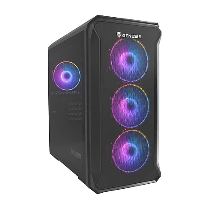 Genesis PC Case Irid 503 ARGB V2 MATX Mini Tower Window, Black ID 63616 на супер цена от GT Computers Genesis PC Case Irid 503 ARGB V2 MATX Mini Tower Window, Black ID 63616 на супер цена