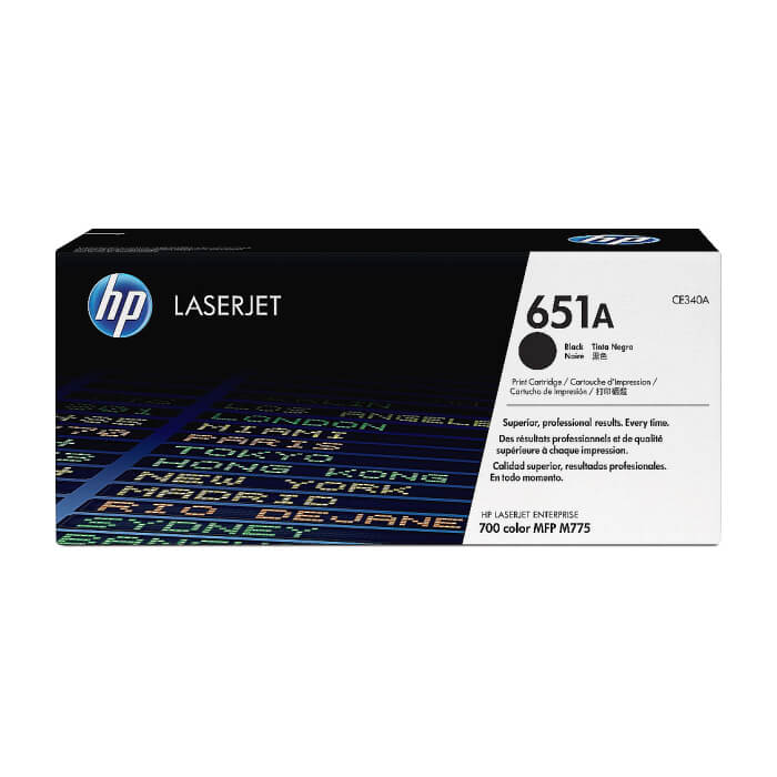 HP 651A Black LaserJet Toner Cartridge ID 68777