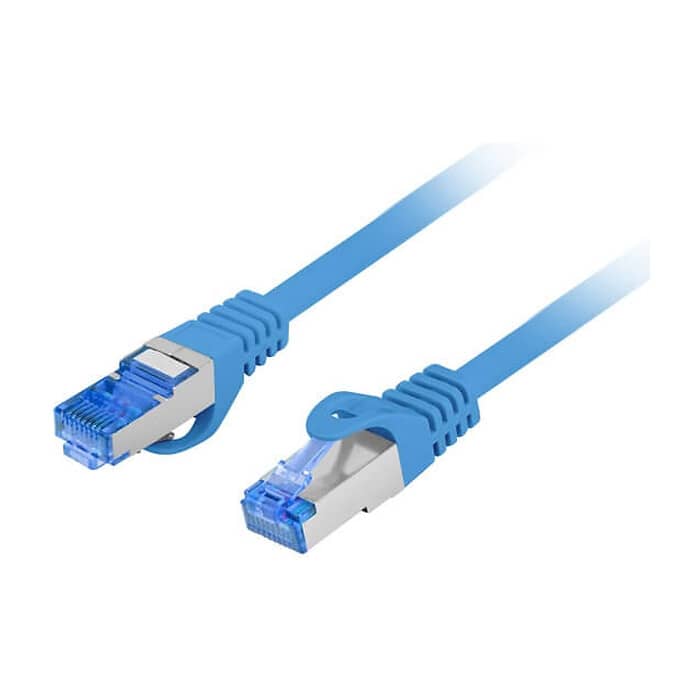 Кабел - Lanberg patch cord CAT.6A FTP LSZH CCA 1.5m Fluke Passed, blue ID 72349 (тъмнейл - 2)