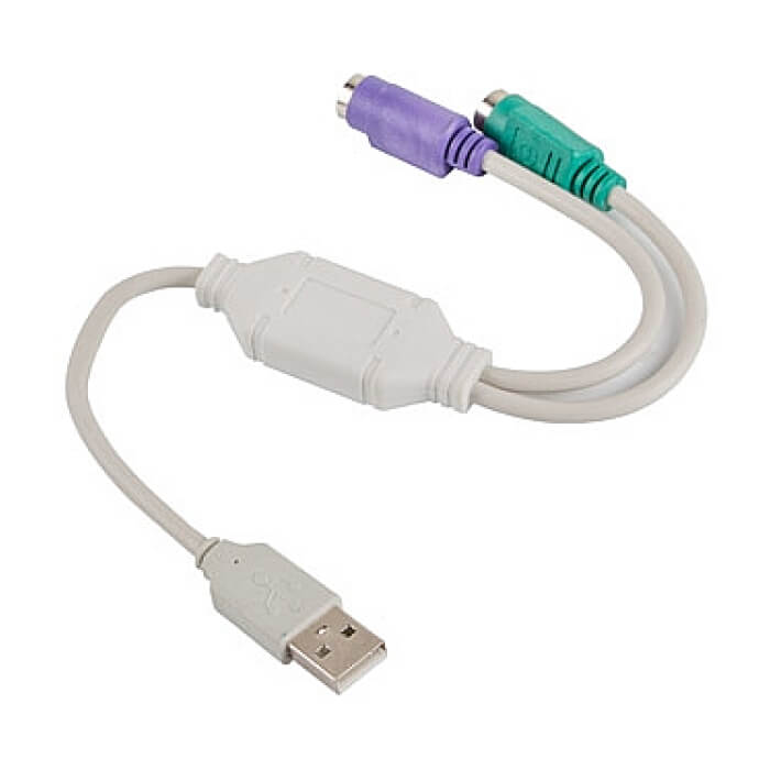 Lanberg adapter USB -> PS/2 x2 whitead-0025-w (тъмнейл - 3)
