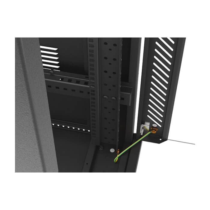 Lanberg rack cabinet 19" free-standing 32U/600X1000 (FLAT PACK) with glass door LCD black ID 87222 (тъмнейл - 4)