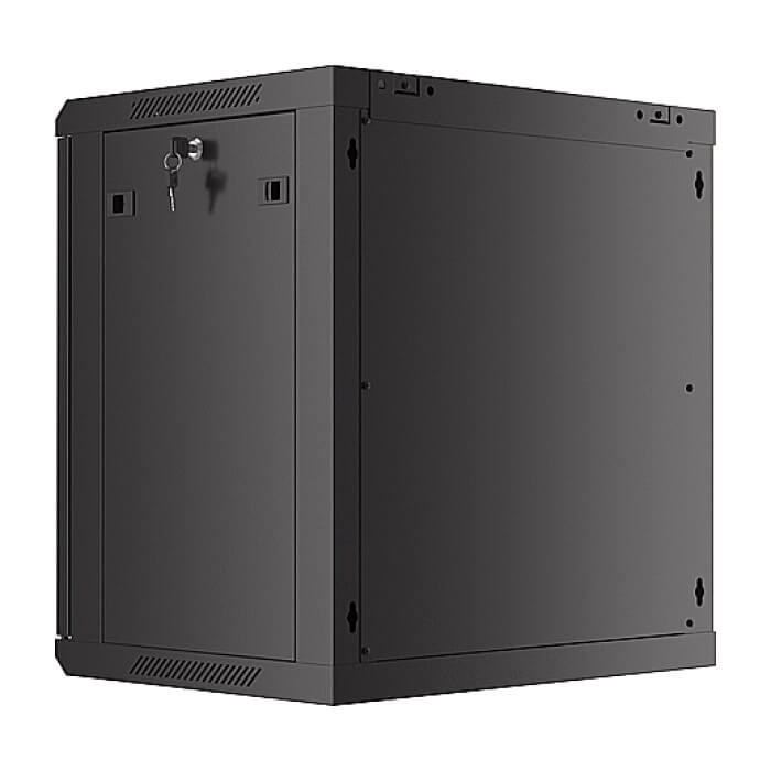 Lanberg rack cabinet 19" wall-mount 12U/600x450 with perforated door black (flat pack) ID 87618 (тъмнейл - 5)