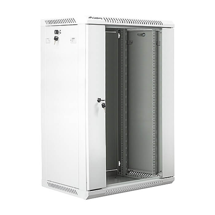 Lanberg rack cabinet 19” wall-mount 18U / 600x450 for self-assembly (flat pack), grey ID 71892 (тъмнейл - 2)