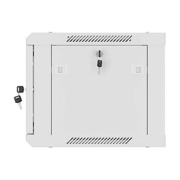 Lanberg rack cabinet 19" wall-mount 6U/600x450 for self-assembly with metal door grey (flat pack) ID 87605 (тъмнейл - 5)