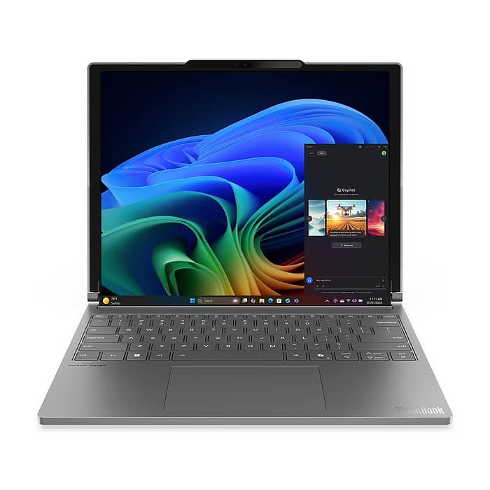 Lenovo ThinkBook Plus G6 Rollable Intel Core Ultra 7 258V, 8C (up to 4.8GHz, 12MB), 32GB Soldered LPDDR5x-8533, 1TB SSD, Roll In: 14" (2000x1600) / Roll Out: 16.7" (2000x2350), POLED 400nits Glossy, Intel Arc Graphics, 5MP&IR Cam, Backlit KB (тъмнейл - 4)