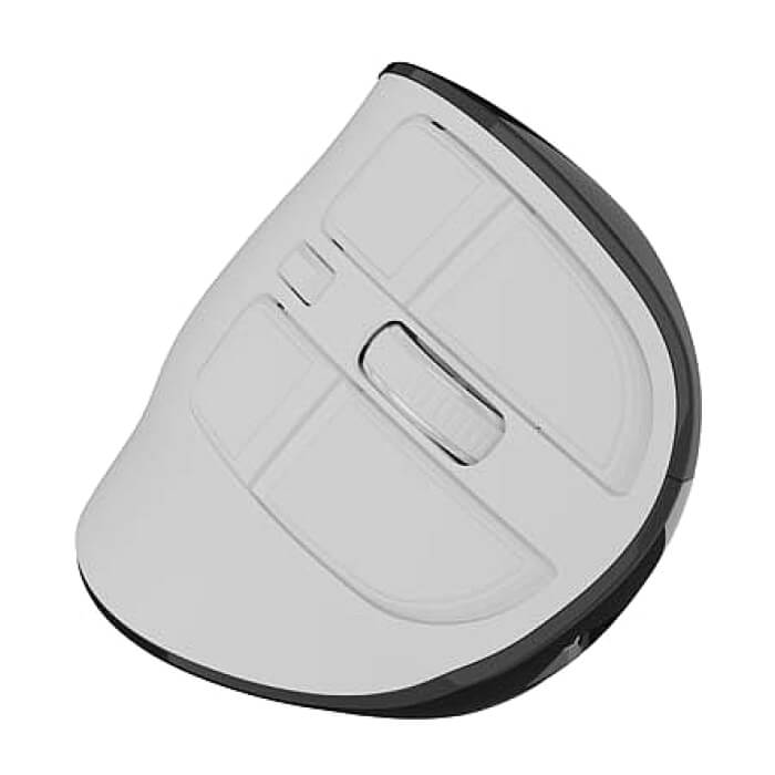 Natec Euphonie Vertical Mouse PRO Wireless BT 5.0, 4000DPI Silent, Programmable, White (тъмнейл - 3)