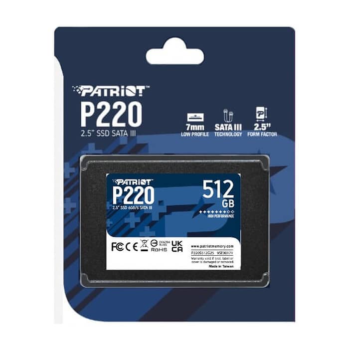Patriot P220 512GB SATA3 2.5 ID 73488 (тъмнейл - 5)