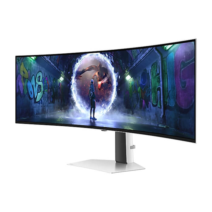 Samsung LS49CG934, 49" Odyssey G9 GAMING, Curved OLED, 1800R, 240Hz, Smart. 32:9, 5120 x 1440, 250 cd/m2, Display Port , HDMI,Micro HDMI, USB Hub, Silver ID 84188 (тъмнейл - 2)
