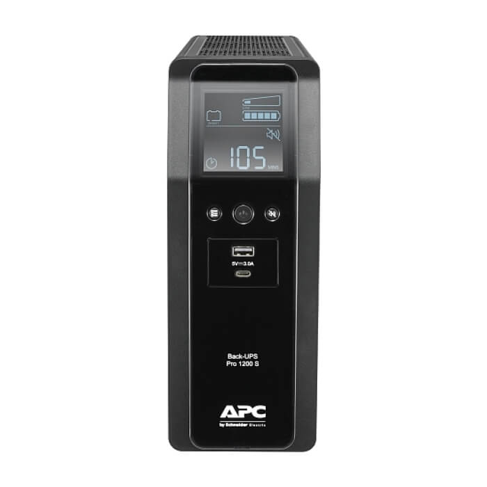 APC Back UPS Pro BR 1200VA, Sinewave, 8 Outlets, AVR, LCD interface ID 75554 (тъмнейл - 3)