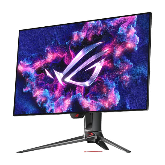 Asus ROG Swift OLED PG32UCDP gaming monitor, 32'' WOLED panel, dual mode (4K 240Hz or FHD 480Hz), 0.03 ms (GTG), G-SYNC compatibility, custom heatsink, ASUS OLED Care, AI ID 90959 (тъмнейл - 2)