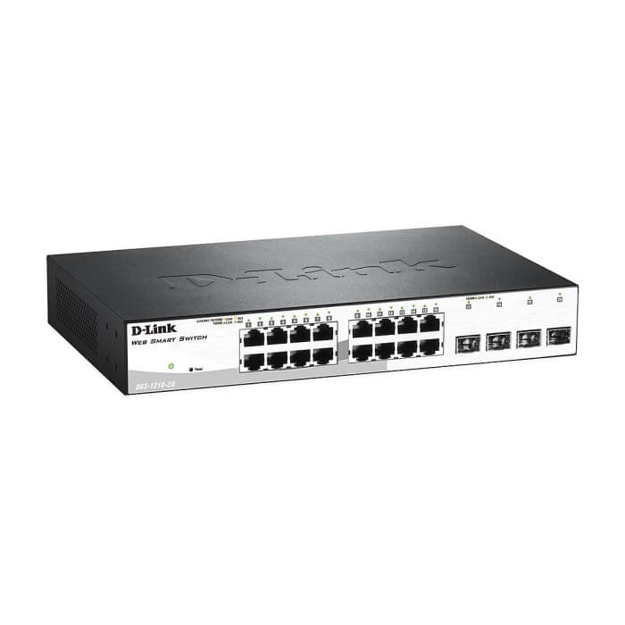 D-Link 16 10/100/1000 Base-T port with 4 x 1000Base-T /SFP ports (тъмнейл - 2)